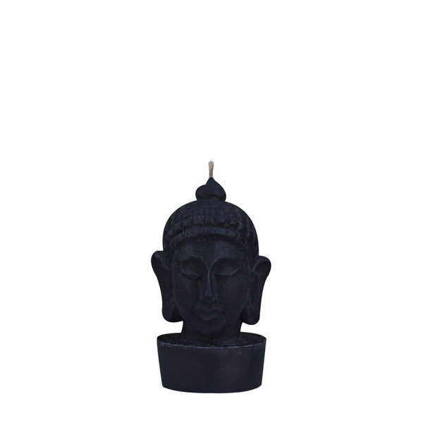 Small Black Buddha Head Votive