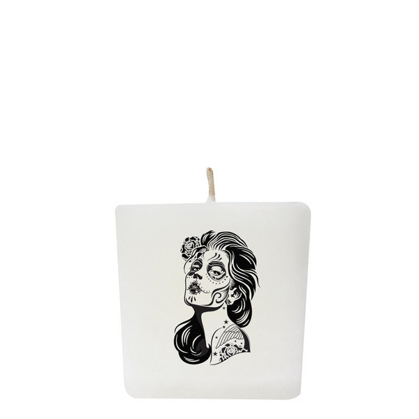 Calavera Catrina Cube Votive