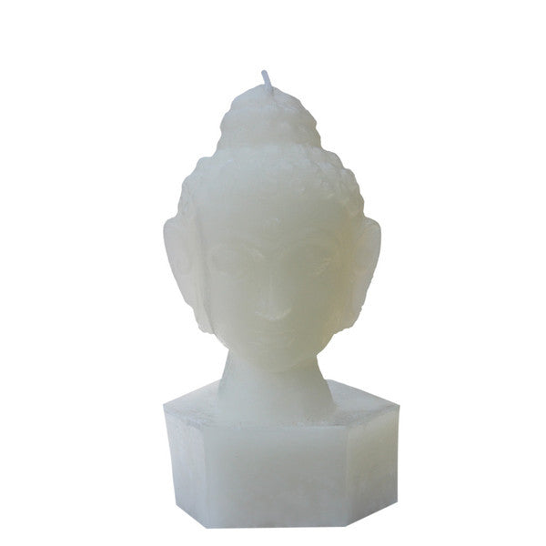 Medium White Buddha Head